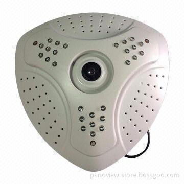 Fish-eye Camera, Panoramic Network Camera, 1.3MP, No Blind Spot